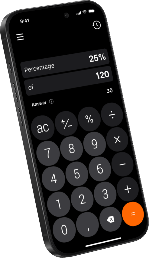 Percentage Calculator Calculate Percentages %
